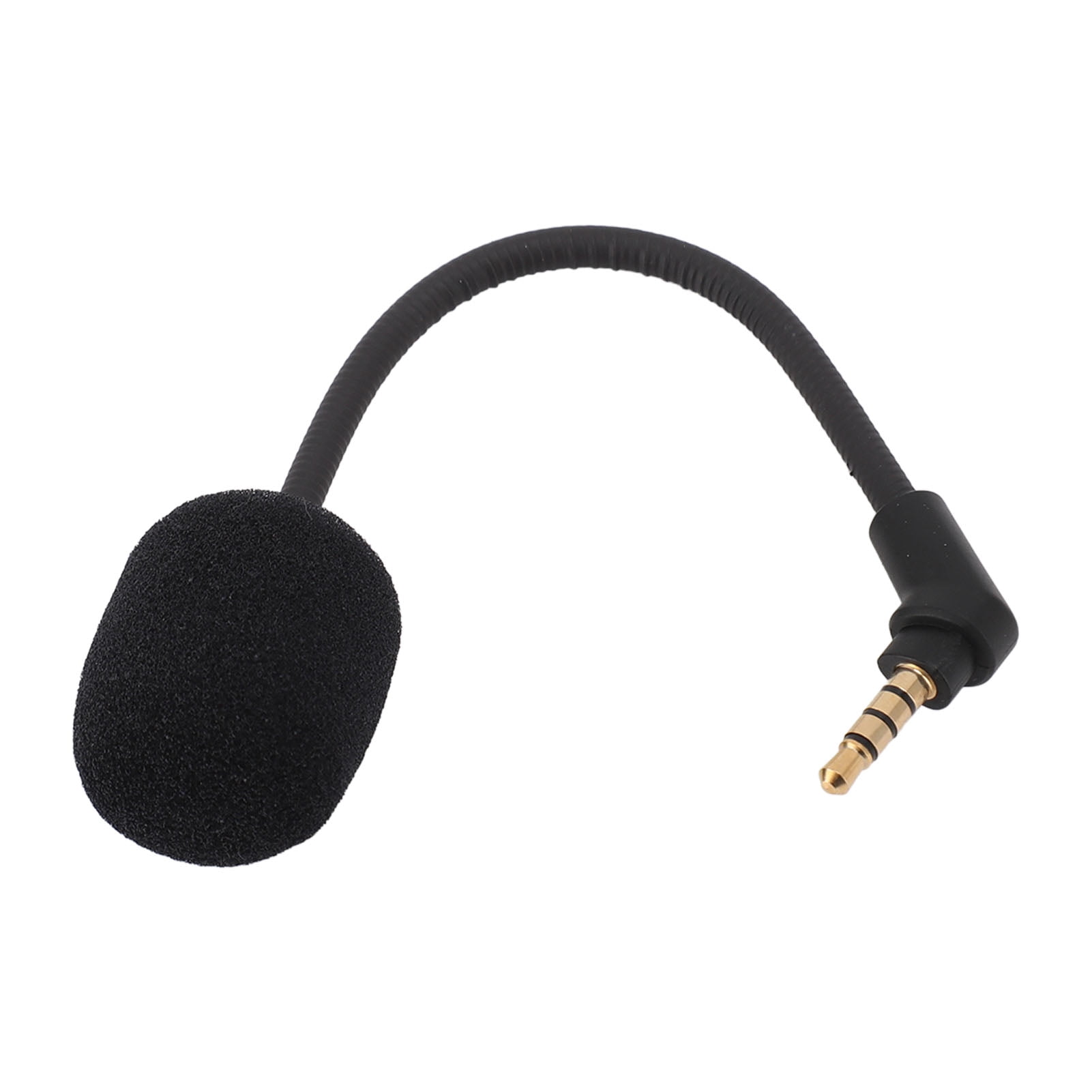 BIMZUC Wireless Headset Mic Replacement Detachable Gaming Microphone with 3.5mm Gold Plated Curved Plug for Kingston HyperX Cloud Flight and Flight S Headphones, 12.00x8.00x2.00 Inches Black