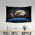 thumbnail image 5 of Lksixu USA 250th Anniversary Flag, 3x5 Ft Double Sided Eagle Design 1776-2026 Commemorative USA 250 Years Banner with Brass Grommets, UV Protection Patriotic Flag 4th of July Decorations for Outdoor, 5 of 6
