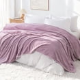 thumbnail image 6 of Kelnaro Soft Flannel Throw Blanket for Couch Sofa Bed, 60x80 Inches, Light Purple, 6 of 6
