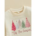 thumbnail image 3 of Toddler Baby Girl Boy Christmas Outfit Xmas Tree Sweatshirt Long Sleeve Sweater Shirt Pullover Top Fall Winter Holiday Clothes, 3 of 7