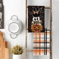 thumbnail image 3 of 2pcs Black Cat Pumpkin Ghost Halloween Kitchen Towels Dish Towels,18x26 Inch Bats Boo Halloween Decor Hand Towels, 3 of 6