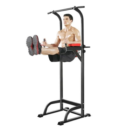 Hifashion Chin Up Bar Adjustable Abs Workout Knee Crunch Triceps Station Power Tower