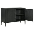 thumbnail image 6 of Aukfa Wood Accent Cabinets with Doors,Buffet Storage Cabinet for Hallway, Entryway, Living Room,Black, 6 of 10
