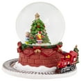 thumbnail image 5 of Northlight Christmas Tree with Revolving Train Musical Snow Globe - 6.5", 5 of 6