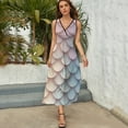 thumbnail image 4 of Mermaid Fish Scales Pattern Design Sleeveless Dress Summer Clothes for Women Women's Clothing 2025, 4 of 6