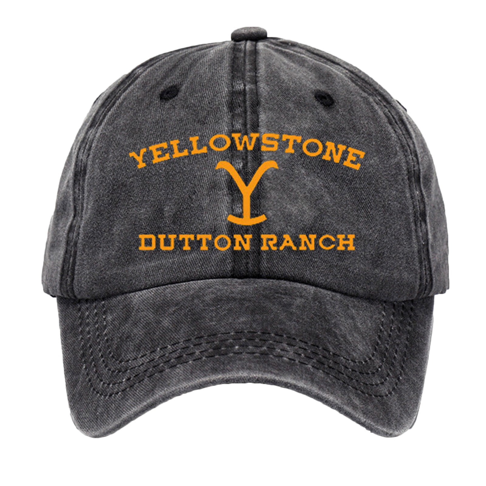 itruty Yellowstone Dutton Ranch Unisex Adjustable Casquette Travel Sunscreen Casquettes Black 