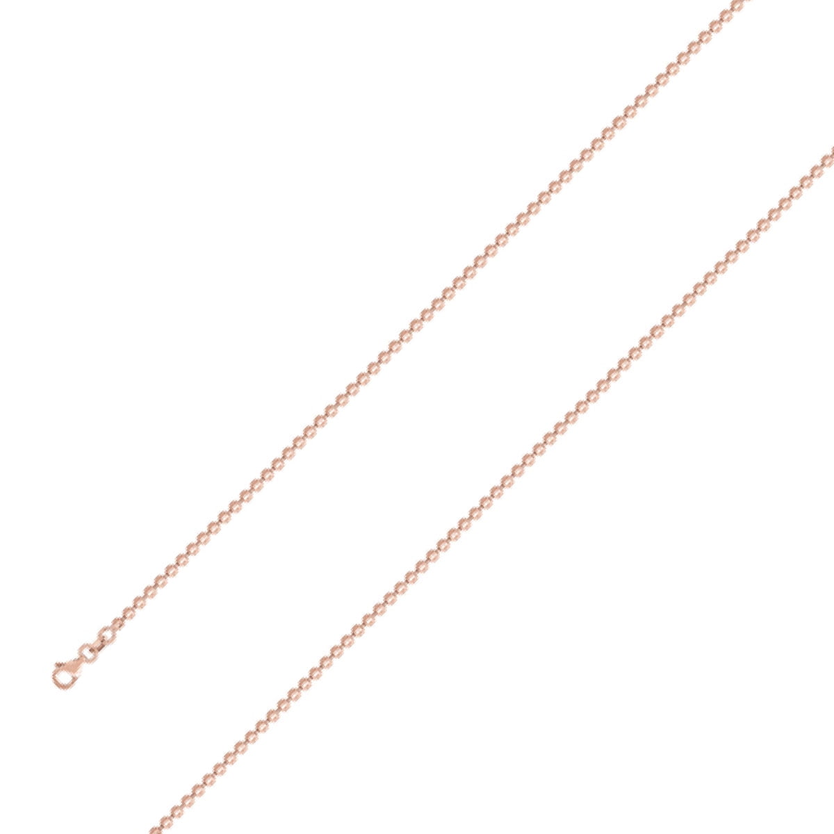 Chain 10k 2 5 Mm Rose Gold Moon Cut Chain Necklace For Men And Women Size 22 Inches Walmart Com Walmart Com