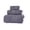 Gray, variant on Qholemyo 3 Piece Oversized Towels Set Pure Cotton Face Towels Bath Towels Ultra Soft Fast Dry High Absorbent Towel Bundle For Full Family Bathroom Cleansing