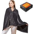 thumbnail image 1 of Electric Heated Blanket, 150 x 85cm, Flannel Heated Blanket, Quick Heat and 3 Heat Settings, Soft and Cozy, USB Powered Heating, Machine Washable, 1 of 5