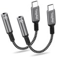 thumbnail image 1 of Adaptador USB C Jack 3 5mm TeqyAqs para iPhone Pack 2, 1 of 5