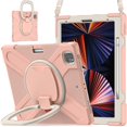 thumbnail image 2 of Funda con soporte de anillo ajustable para iPad de 9,7 pulgadas (2018) con correa para el hombro, gran soporte de anillo ajustable, protección contra golpes., 2 of 5