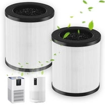 2 Pack Filter Replacement Compatible With VAVSEA B-D02H & MOOKA B-DO2L M05 Air Purifier, High-Efficiency Activated Carbon Air Filter for Smoke, Odor, Dander, Pollen