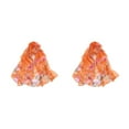 thumbnail image 1 of ZheElen Cloth Lightweight Portable Scarf Versatile For Wide Application And Easy Matching With Floral orange 2Set, 1 of 6