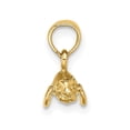 thumbnail image 2 of Diamond2Deal 14K Yellow Gold 3-D Mini Manatee Charm Pendant for Women (L- 0.2 in, W- 0.51 in), 2 of 4