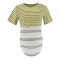 thumbnail image 5 of Wdfiry Women Maternity Breastfeeding Tee Nursing Tops Striped Short Sleeve T-shirt, 5 of 5
