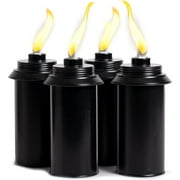 Backyadda Torch Replacement Fuel Canisters Compatible with Tiki Brands Easy Fill 16 oz 4 Pack