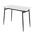 thumbnail image 5 of LumiSource Black Metal, White Wood Marcel Counter Table, 5 of 6