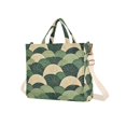 thumbnail image 7 of FORMRS Womens Corduroy Tote Bag Crossbody Shoulder Handbag with Pocket, Green Abstract Shapes, 7 of 7