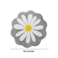 thumbnail image 3 of Bathroom Rugs and Mats Clearance Rvasteizo Cute Bathroom Mats Flower Rugs Absorbent Non Slip Mats Soft Machine Washable Rug Mats for Bedroom Kitchen Bathroom Toilet Floors 26 X 26 Inches, Gray, 3 of 5