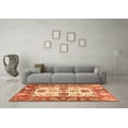 thumbnail image 3 of Ahgly Company Indoor Rectangle Abstract Orange Modern Area Rugs, 5' x 7', 3 of 4