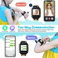 thumbnail image 2 of CJC 4G Smart Watch for Kids, Smartwatch Phone with Dual Camera, GPS, WiFi, Video Call, Voice Chat, SOS, Pedometer, Digital Wrist Watch Support SIM, Perfect Birthday Xmas Gifts, Black, 2 of 8