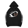 thumbnail image 6 of LIZUOJUN Game Day Sweatshirt for Women Oversized Hooded Pullover with Pockets Soft Cotton Blend Casual Fall Outfits XL, 6 of 9