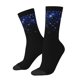 thumbnail image 1 of Fotbe Black Blue Glitter Sparkles Calcetas Largas con Estampado para Hombre y Mujer – Calcetas de Compresión Transpirables y Elásticas, Viajar y Uso Diario Talla 5-11, 1 of 6