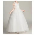 thumbnail image 3 of Vestido de bautizo Mod Catalina White para boda y comunión, 3 of 4