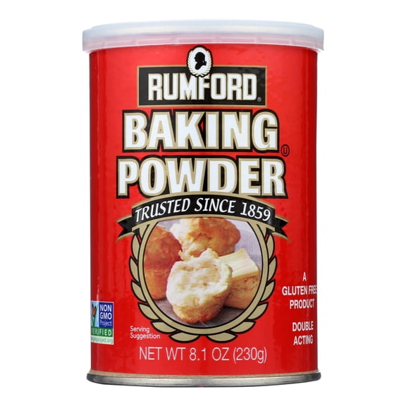 RUMFORD - Healthy Aluminum-Free Baking Powder for Gluten-Free Recipes - 8.1 Oz, Case of 12