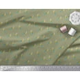 thumbnail image 2 of Soimoi Moss Georgette Fabric Dot & Parrot Bird Print Fabric by The Yard 42 Inch Wide, 2 of 3