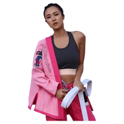 FLUORY Adult All Around Brazilian Jiu Jitsu BJJ Gi no Belt Beauty Fish Embroidery for Men