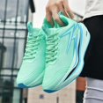 thumbnail image 5 of Men's Lightweight Arch Support Fashion Sneakers Breathable Shock-Absorbing Running Shoes Rebound Casual Walking Shoes Green 10 US, 5 of 7