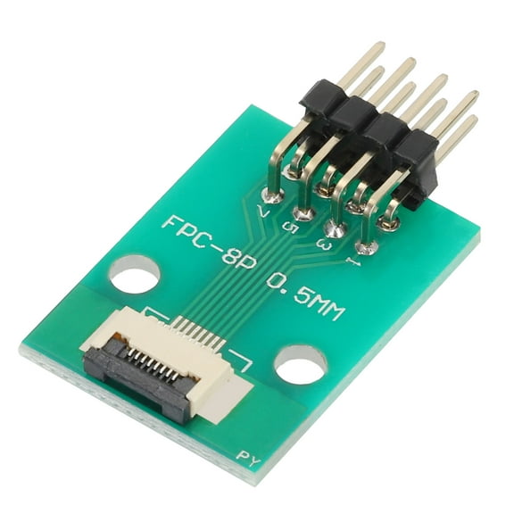 Uxcell FFC FPC Connector Board 8 Pin 0.5mm 2.54mm to 1.0mm 2.54mm PCB Converter Board