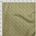 thumbnail image 4 of oneOone Silk Tabby Yellow Fabric Floral Craft Projects Decor Fabric Printed By The Yard 42 Inch Wide, 4 of 5