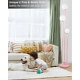 thumbnail image 6 of 63IN 3-Light Floor Lamp, Unique Tall Standing Lamps with 3 Pink Poles and 3000K G9 Bulbs for Reading, Mid Century Modern Floor Lamp for Living Room Bedroom Office, 6 of 15