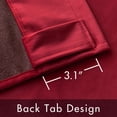 thumbnail image 3 of Cortinas MIULEE Velvet Blackout, 213 x 213 cm, 2 paneles, color rojo, 3 of 7