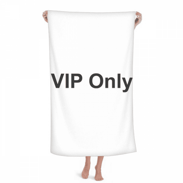 Vip Seulement Noir Symbole Modèle Serviette Bain Visage Doux Coton Gant de Toilette