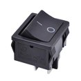 thumbnail image 3 of Bgsha 1PCS 2 Position Rectangular Rocker Switch Locking DPST On/Off 4 Pin 20A 125V, 3 of 9