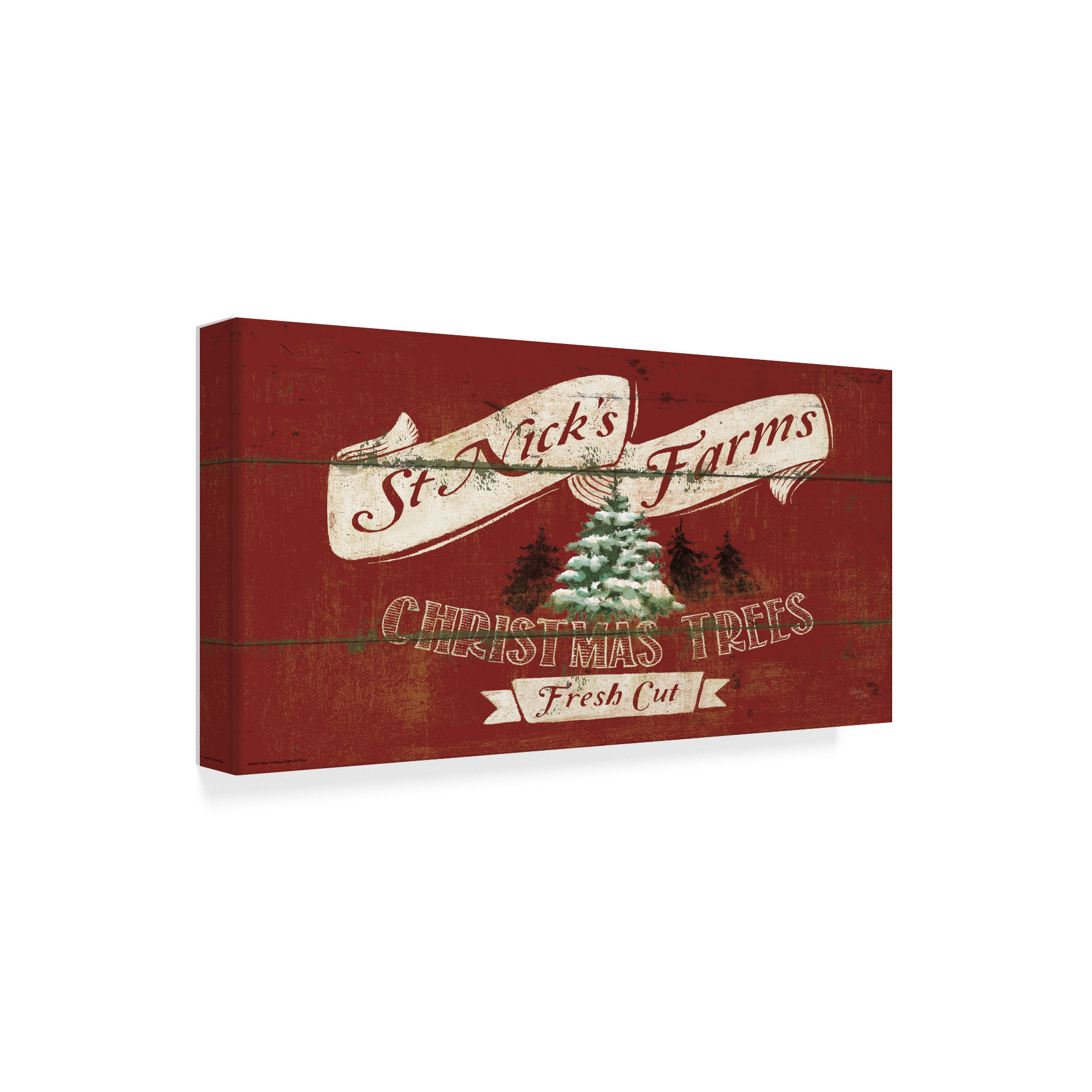 Trademark Fine Art 'Holiday Signs IV Panel' Canvas Art by Wellington Studio