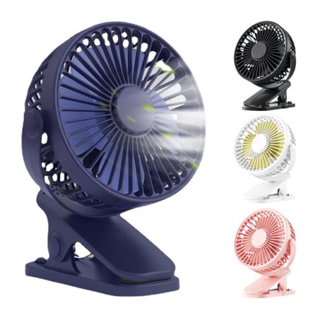 Ultra-quiet Convenient Portable Mini Handheld Clip Fan - Small Cute Rechargeable Cooling Ventilador Perfect for Students on the Go