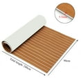 thumbnail image 2 of 1Pcs 95'' x 36''Marine Boat Sheet Teak Decking Boat Flooring Mats Yacht Flooring EVA Foam Floor Sheet Non-Skid Self-Adhesive Sea Deck , 5.5mm Thickness, 2 of 8