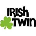 thumbnail image 3 of CafePress - Irish Twin Shamrock - Greeting Card, Blank Inside Glossy, 3 of 3