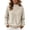 Aa-Beige, variant on Women's Mock Neck Sweatshirt Sweater Long Sleeve Loose Comfy Soft Knit Pullover Casual Basic Tops