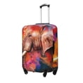 thumbnail image 2 of Uemuo Oil Paintings of Elephants Printed Washable Luggage Cover - Fashion Suitcase Protector Fits 18-32 Inch Luggage -X-Large, 2 of 9