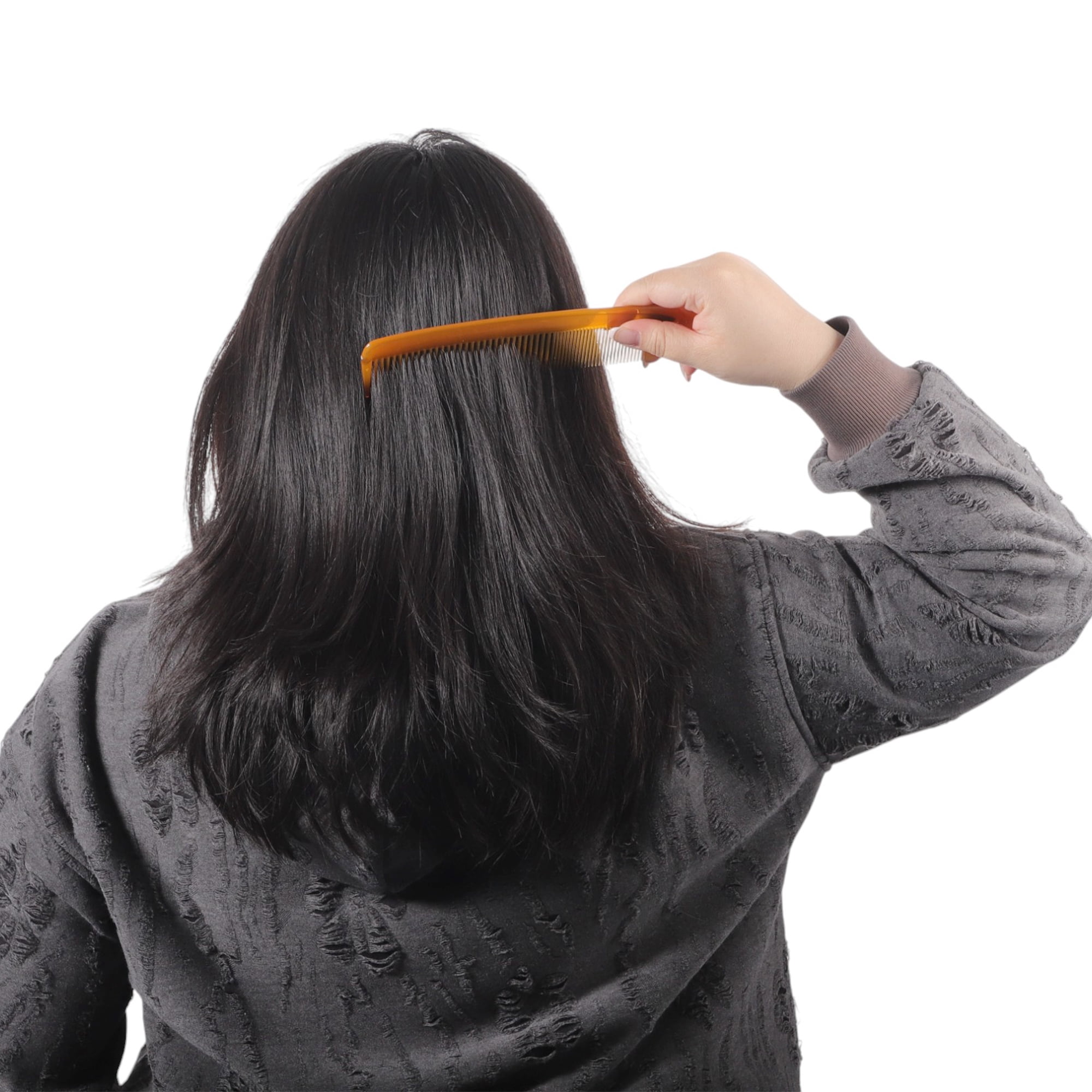 Unique Bargains 1 Piece Durable Tendon Comb for Curly Hair in Vibrant Orange Color