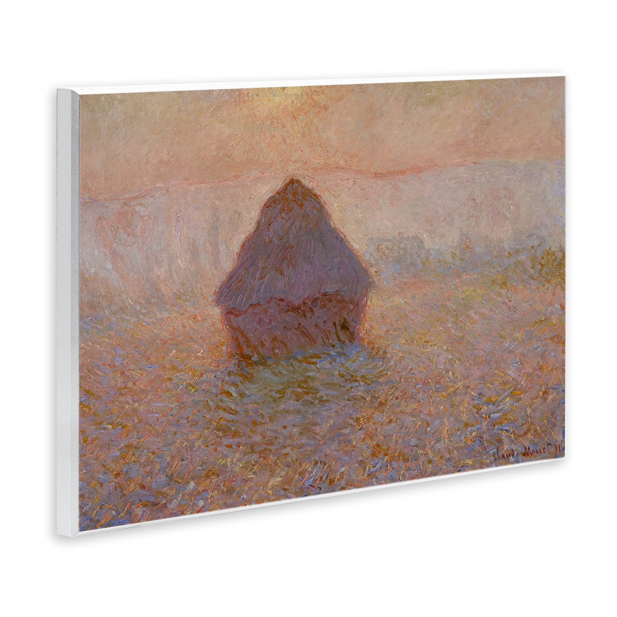 Stupell Industries Classical Monet Grainstack Landscape & Nature Painting Unframed Art Print Wall Art, 19 x 13