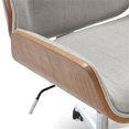 thumbnail image 3 of Pemberly Row Home Office Desk Chair Modern Ergonomic Woven Fabric Gray, 3 of 14