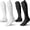 Black, variant on Football Socks 2 Pack, Extra Long Padded Athletic Socks for Men & Women