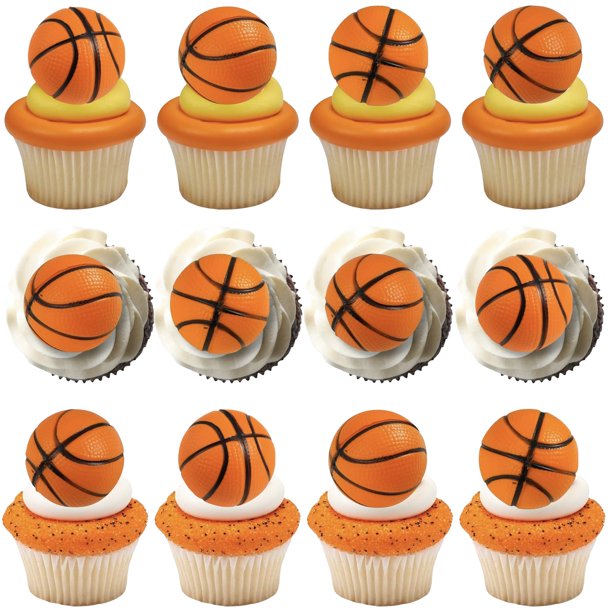 Cupcake Toppers YCTHUNFISH, jugador de baloncesto y ropa, 12 unidades