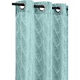 thumbnail image 1 of Safdie & Co. Curtain 96L Jacquard Amberly Aqua, 1 of 4